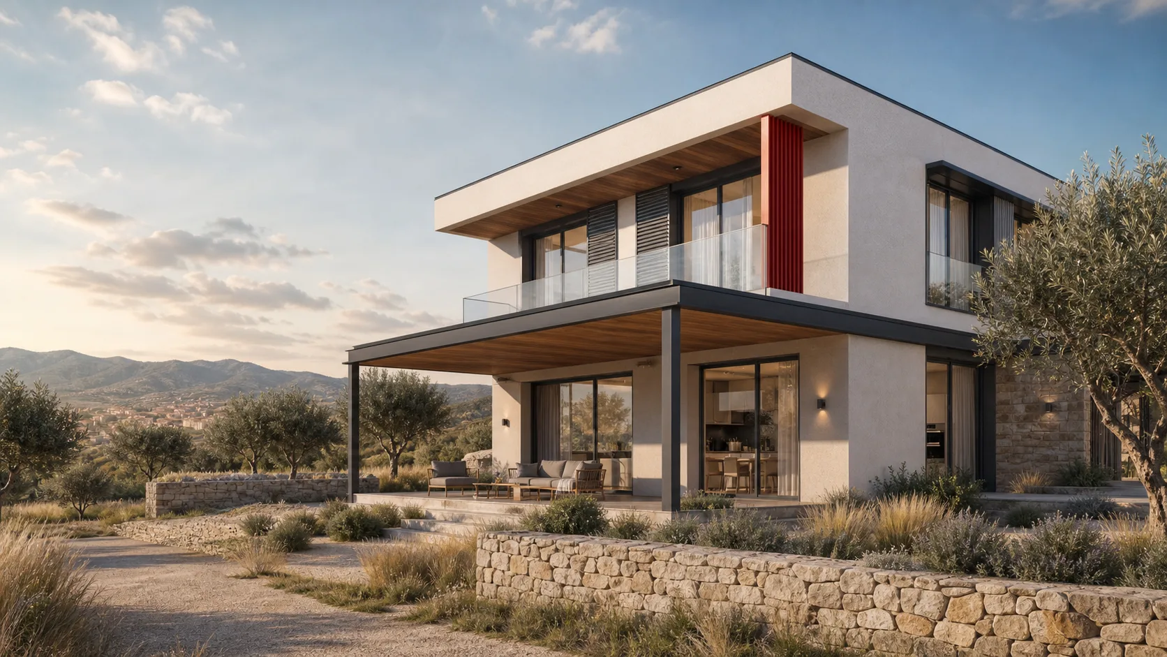 Render conceptual exterior de la futura casa muestra DEHANG en España